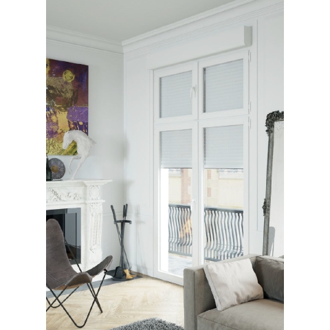 Opzetrolluik bij Altbau-architectuur met Berliner kozijnen