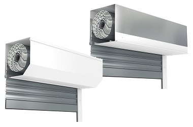 Voorzetrolluikkastvormen in wit