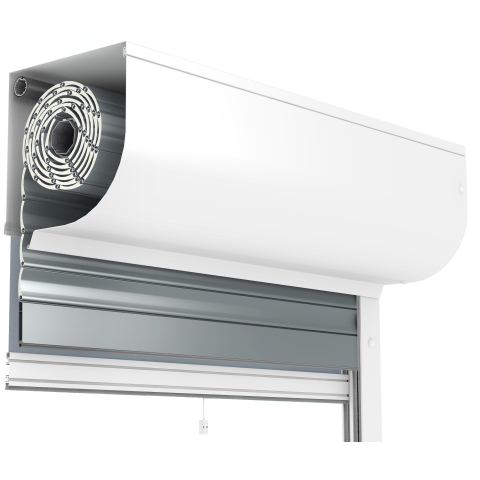 Vorbaurollladen PRL Viertelrund mit Insektenschutz