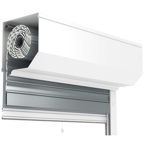 Vorbaurollladen PST eckig 45° mit Insektenschutz