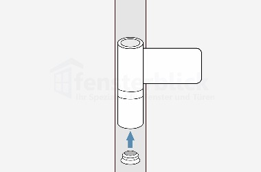 Haustürband Verschlusskappe anbringen