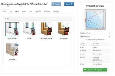 Konfigurator mit Profilauswahl