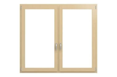 Alufenster 2-flüglig Farbe Elfenbein RAL 1014