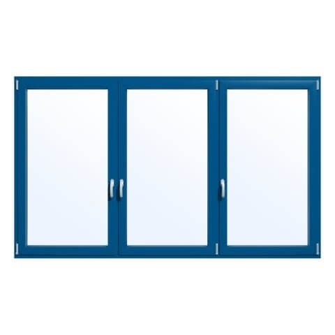 Aluminium Fenster MB in Signalblau (RAL-5005)