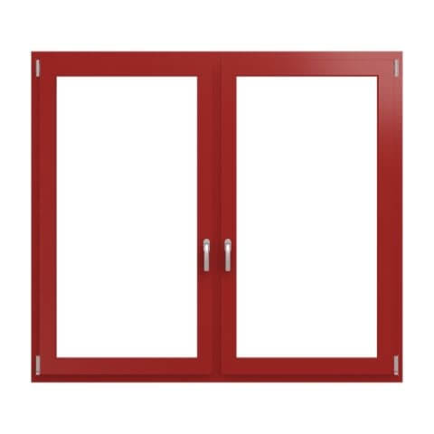 Alufenster MB-86 von Drutex in Rot