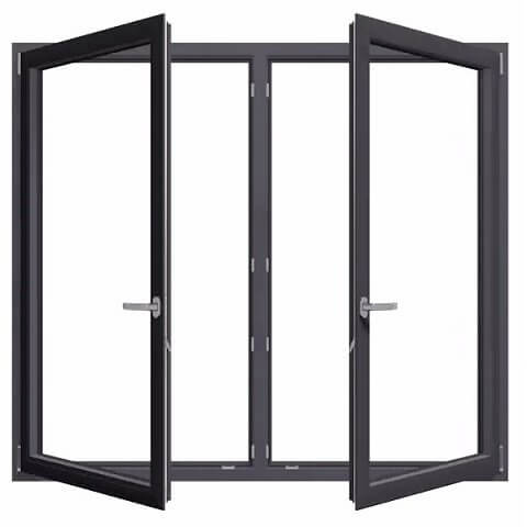 2-flg. Alufenster MB-70hi Dreh-Kipp / Dreh-Kipp