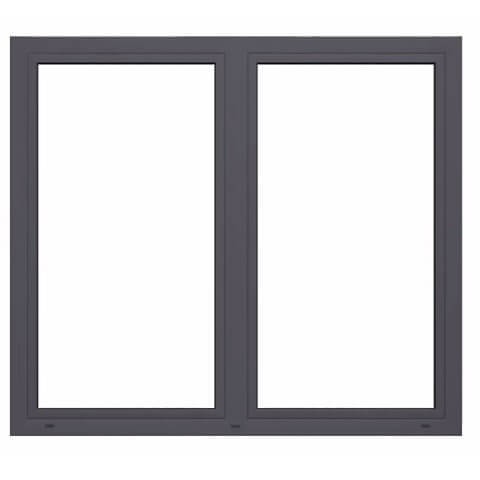 2-flg. Alufenster MB-86 SI aussen Anthrazit