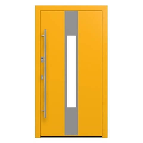 Aluminium Haustür Kiel in Gelb