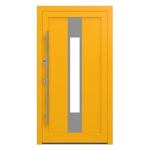 Aluminium Haustür Kiel in Gelb