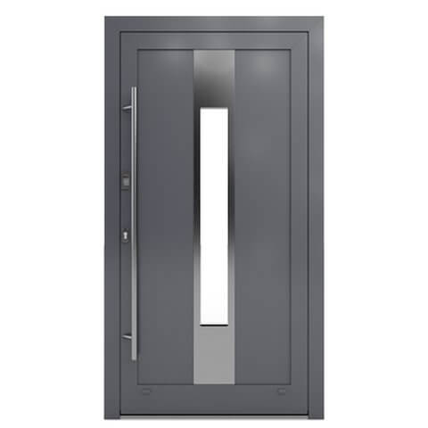 Aluminium Haustür Kiel in Anthrazit