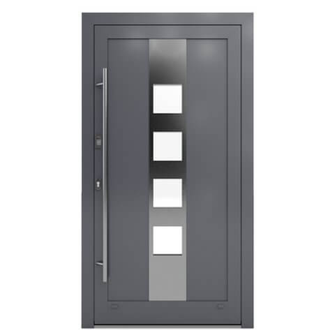 Aluminium Haustür Krefeld in Anthrazit