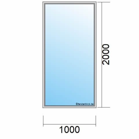Einflügelige Balkontür 100x200 cm technische Details
