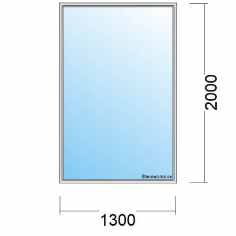 Balkontür 1-flügelig 130x200 cm technische Details