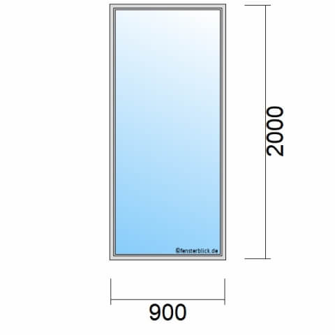 Einflügelige Balkontür 90x200 cm technische Details