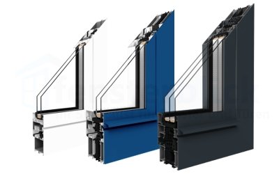 Aluminium balkondeurprofielen in verschillende kleuren