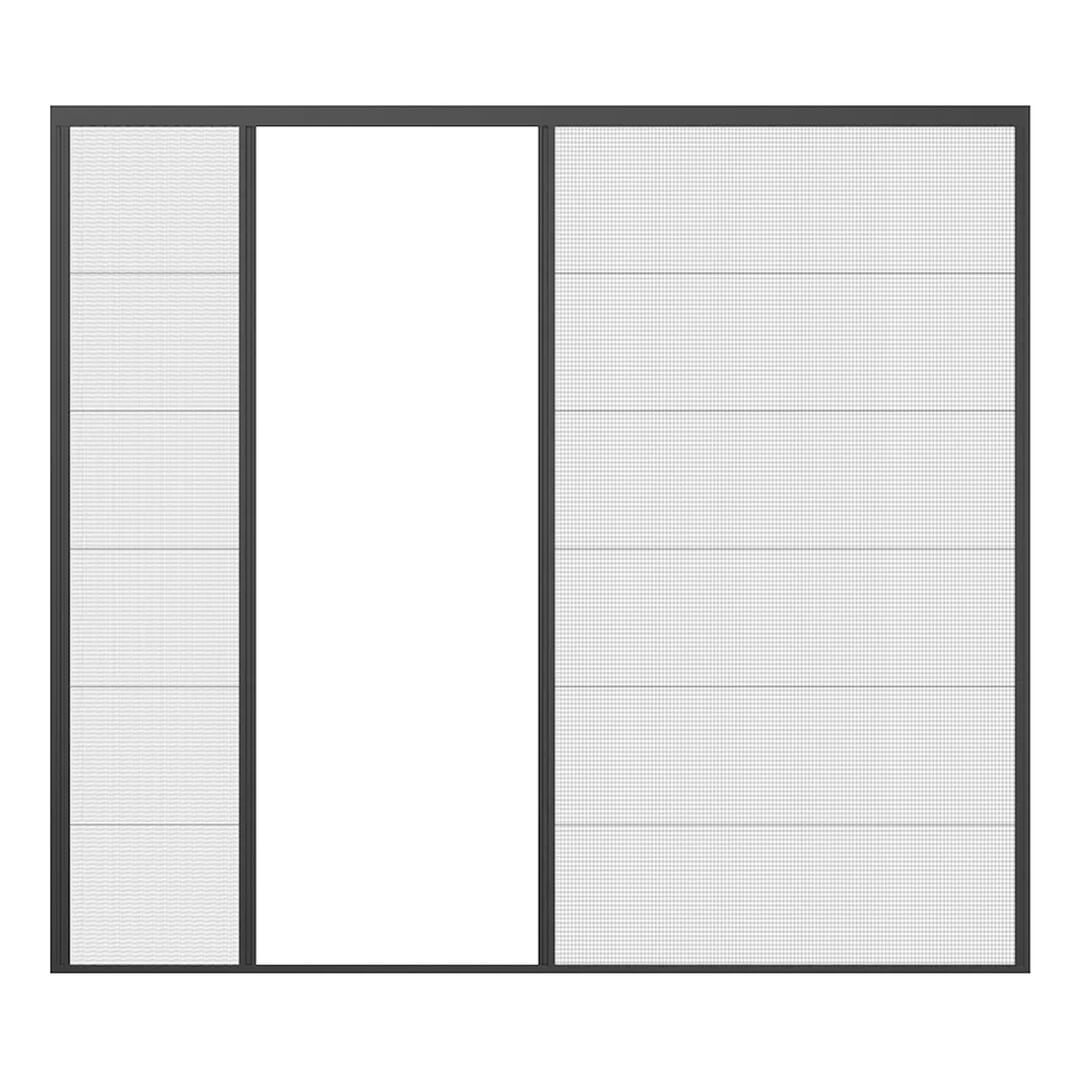 Drutex Insektenschutz Plissee 2 Flügel - RAL 9005