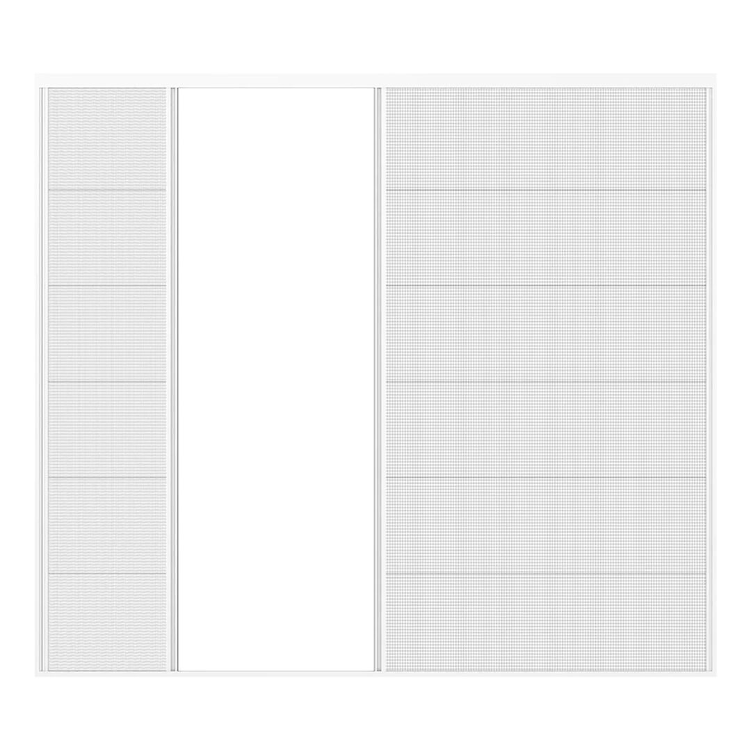 Drutex Insektenschutz Plissee 2 Flügel - RAL 9016