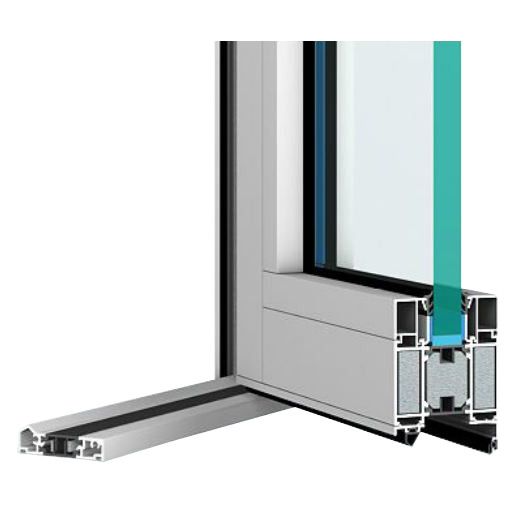 Feuerschutztür Profil aus Aluminium