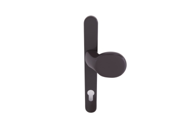 Türgriff mit Knauf in Braun