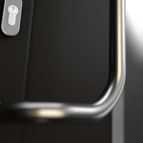 Haustür-Stoßgriff M2 Silber