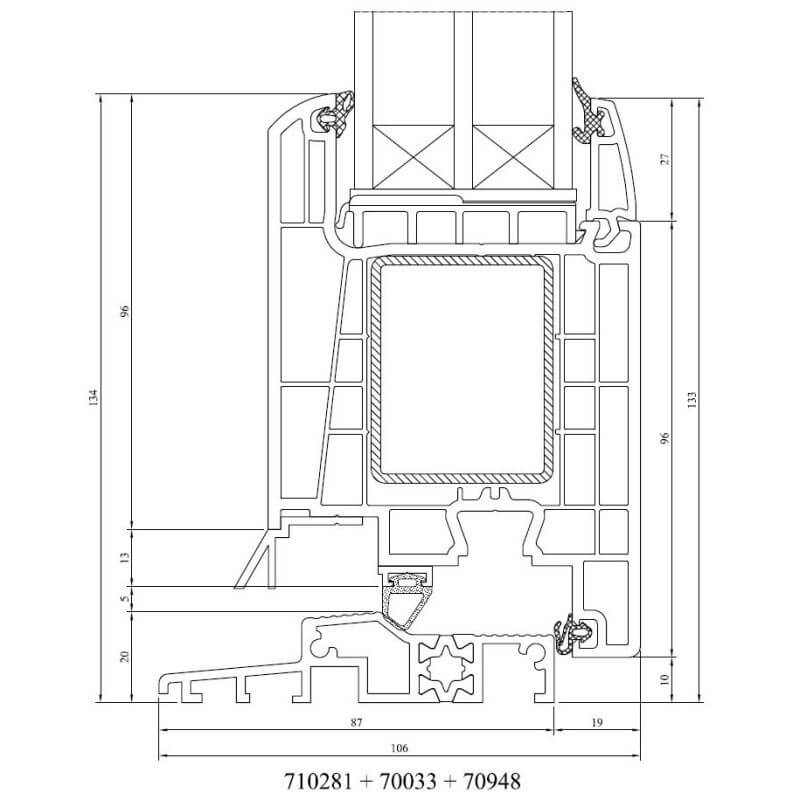 Kunststofftürprofil Iglo Energy technische Details