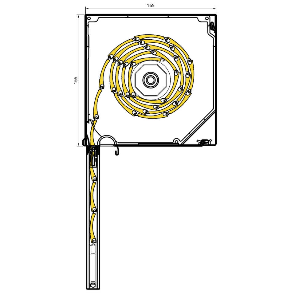 technische Details Vorbaurollladen SP Rundkasten 165mm