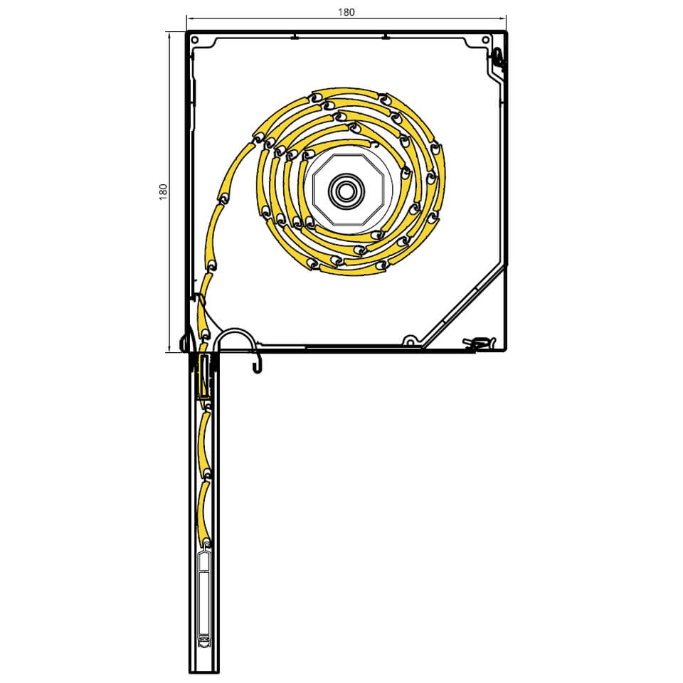 technische Details Vorbaurollladen SP Rundkasten 180mm