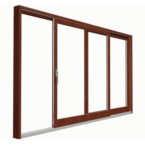 Holz Hebe-Schiebe-Tür in Braun