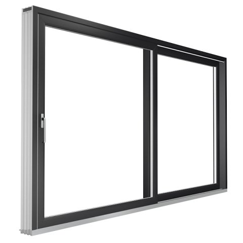 Kunststoff 2m Hebeschiebetür in Anthrazit