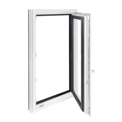 Fenster von innen Weiß & von außen Anthrazit