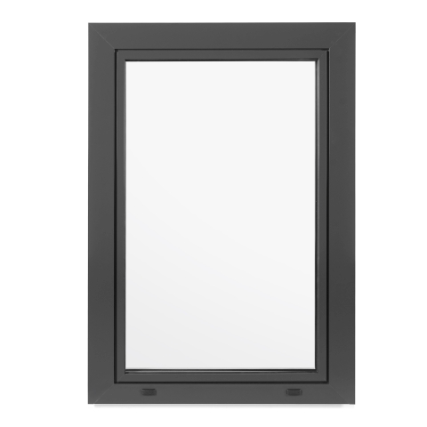 Holz-Aluminiumfenster anthrazit außen