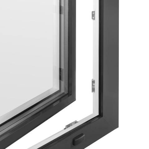 Fenster von außen in Anthrazit