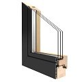 Drutex Duoline Hout-Alu Kozijn