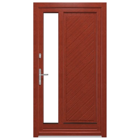 Holztür Kiefer mit Mahagoni Lasur