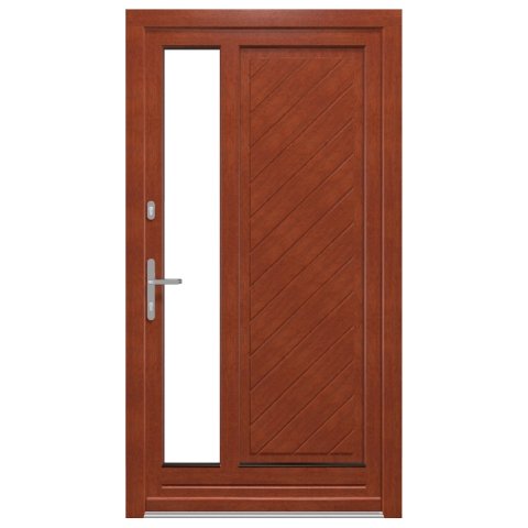 Holztür Kiefer mit Teak Lasur