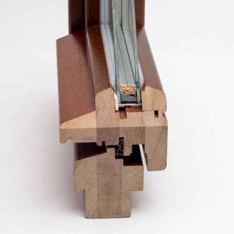 Holz Profil mit Wetterschenkel Retro