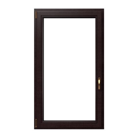 Holzfenster Softline 1-flg. Nussbaum