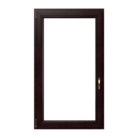 1 flg. Dreh-Kipp Holzfenster Kiefer mit Schwarzbraun Lasur