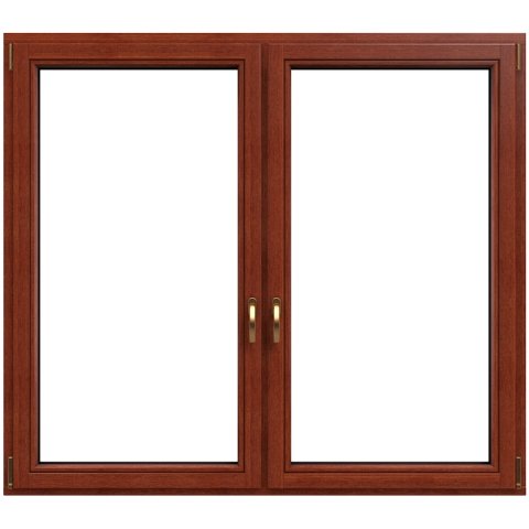 Holzfenster Softline 2-flg. Teak