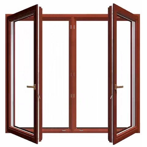 2-flg. Holzfenster Softline-88 mit Mittelpfosten