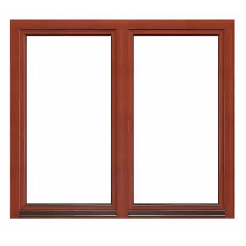 2-flg. Holzfenster Softline-88 aussen Teak
