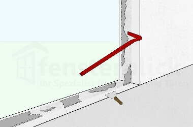 Fugen säubern nach Balkontür-Ausbau