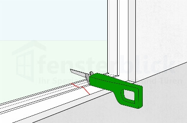 Balkontürrahmen durchsägen