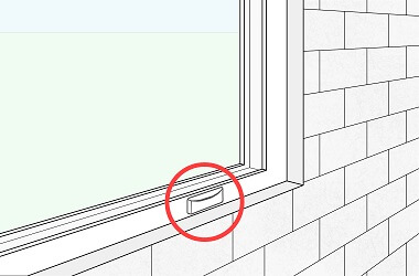 Kunststofffenster Entwässerungskappe Abdeckung