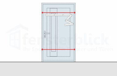 Haustür-Breite messen