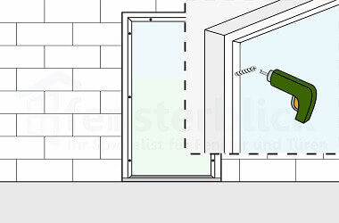 Haustür Ausbau Schrauben lösen