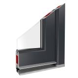 Kunststofftürprofil Anthrazit