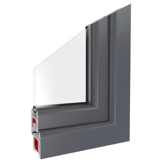 Fenster Iglo 5 Basaltgrau (glatt)
