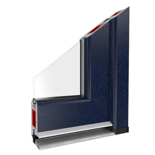 Türprofil Iglo 5 Stahlblau