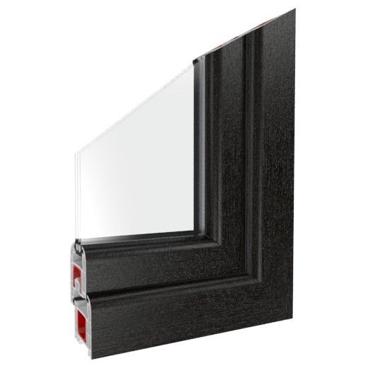 Fenstertürprofil Iglo 5 Schwarzbraun